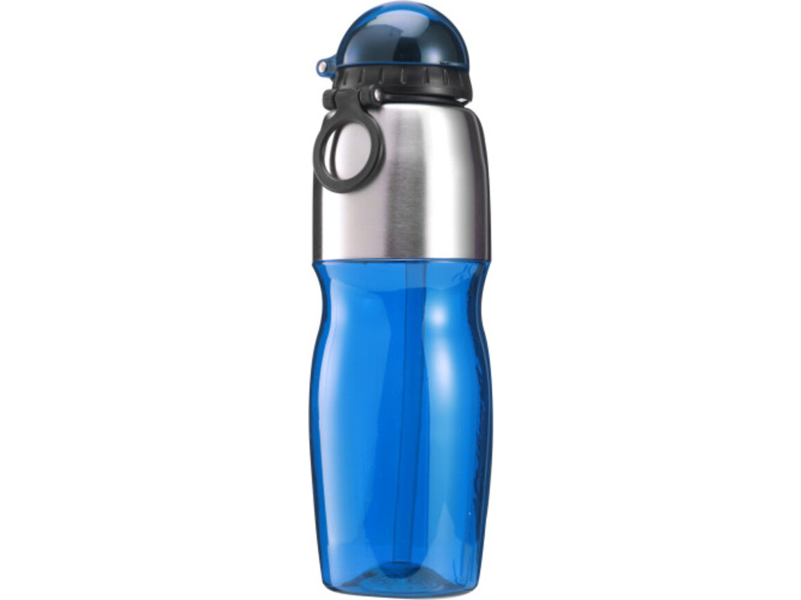 Trinkflasche 'Sports' aus Kunststoff – Kobaltblau bedrucken, Art.-Nr. 023999999_7551