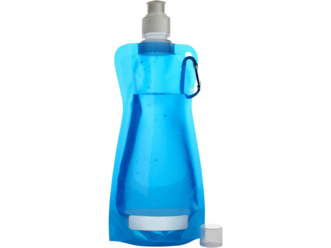 Trinkflasche 'Basic' aus Kunststoff – Hellblau bedrucken, Art.-Nr. 018999999_7567
