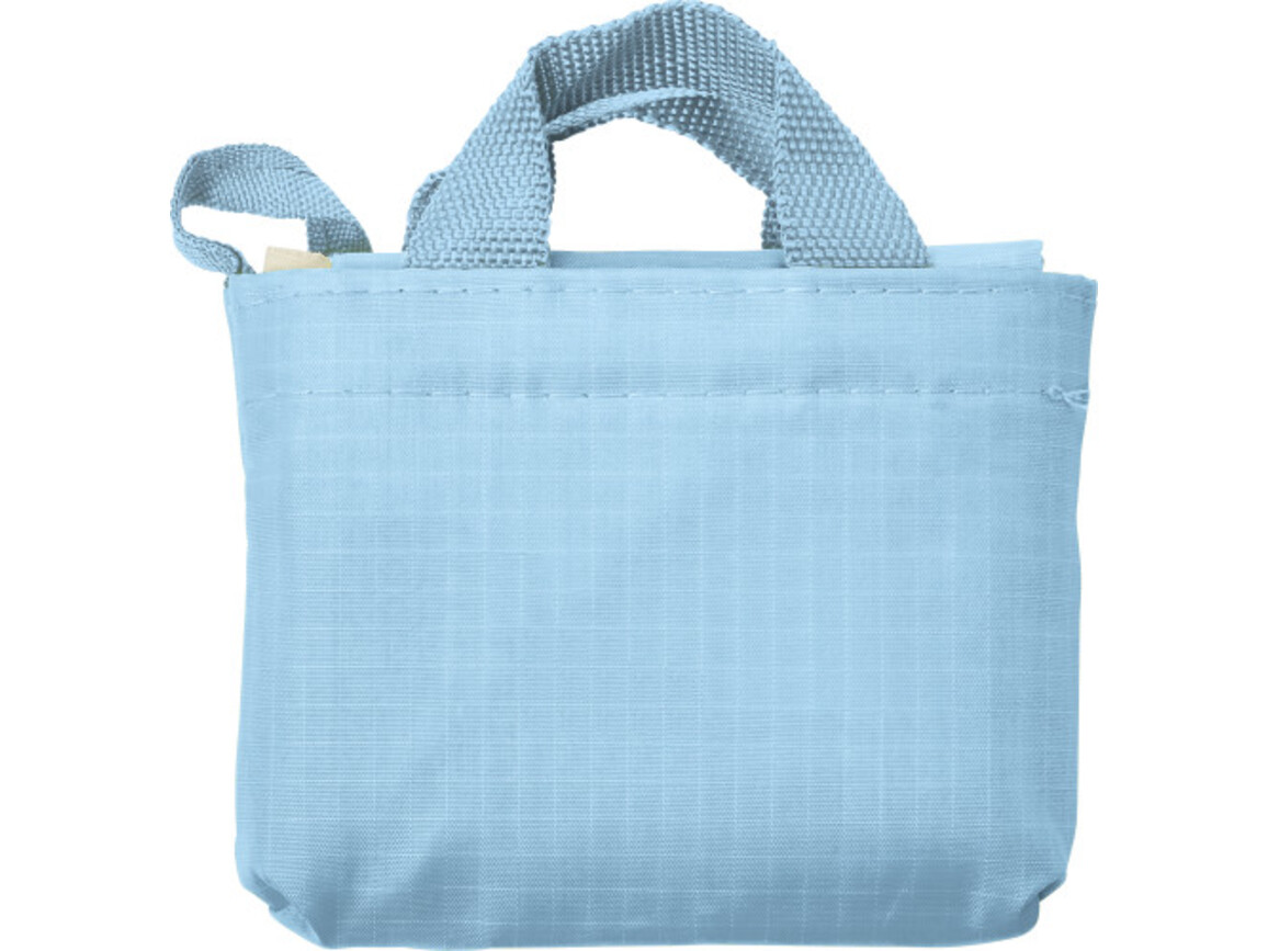 Einkaufstasche 'Elke' aus reißfestem Polyester – Hellblau bedrucken, Art.-Nr. 018999999_7799