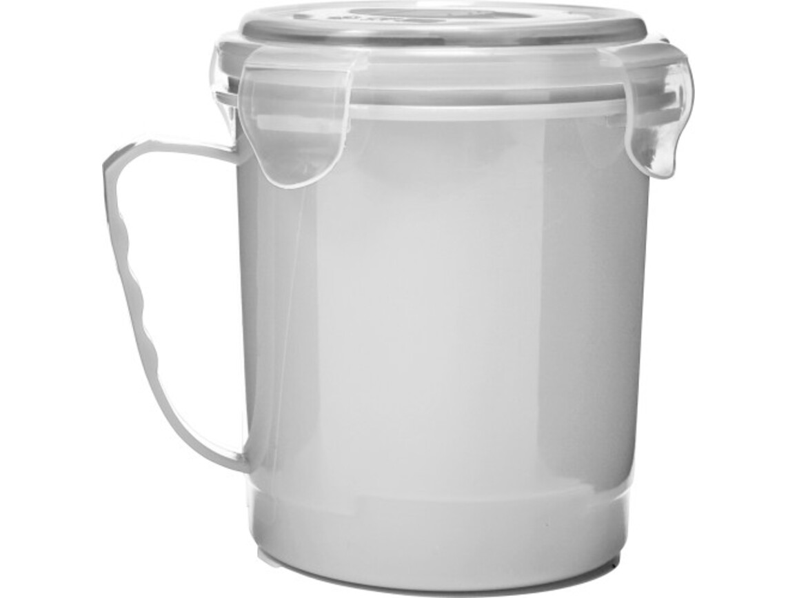 Lunchbox 'Soup' aus Kunststoff – Weiß bedrucken, Art.-Nr. 002999999_7837