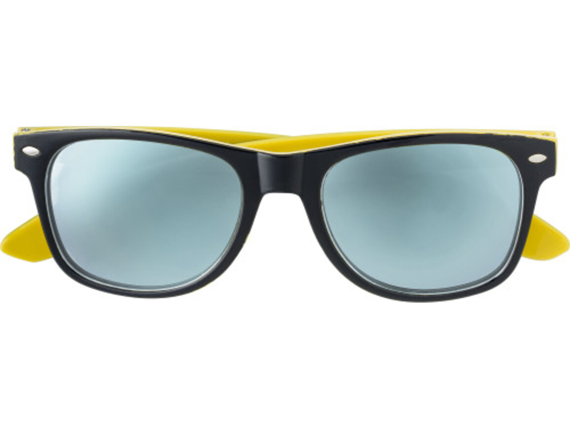 Sonnenbrille ‘Menorca’ aus Kunststoff Mariah – Gelb bedrucken, Art.-Nr. 006999999_7889
