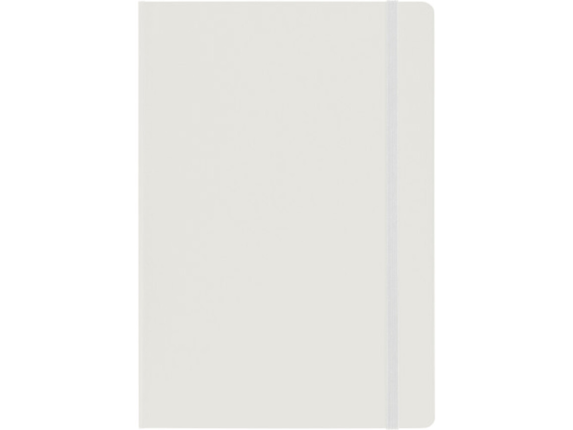 Notizbuch 'Biarritz' aus Karton (ca. DIN A5 Format) – Weiß bedrucken, Art.-Nr. 002999999_7913
