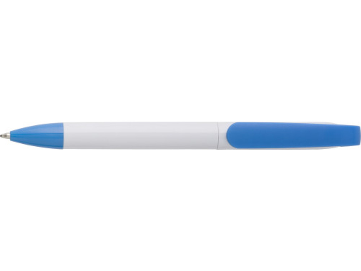 Kugelschreiber 'Single' aus Kunststoff – Hellblau bedrucken, Art.-Nr. 018999999_7977