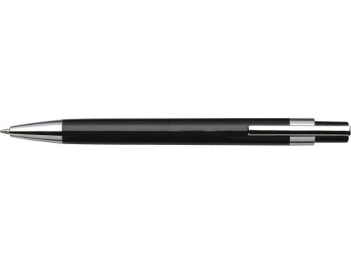 Kugelschreiber 'Mataro' aus Kunststoff – Schwarz bedrucken, Art.-Nr. 001999999_8121