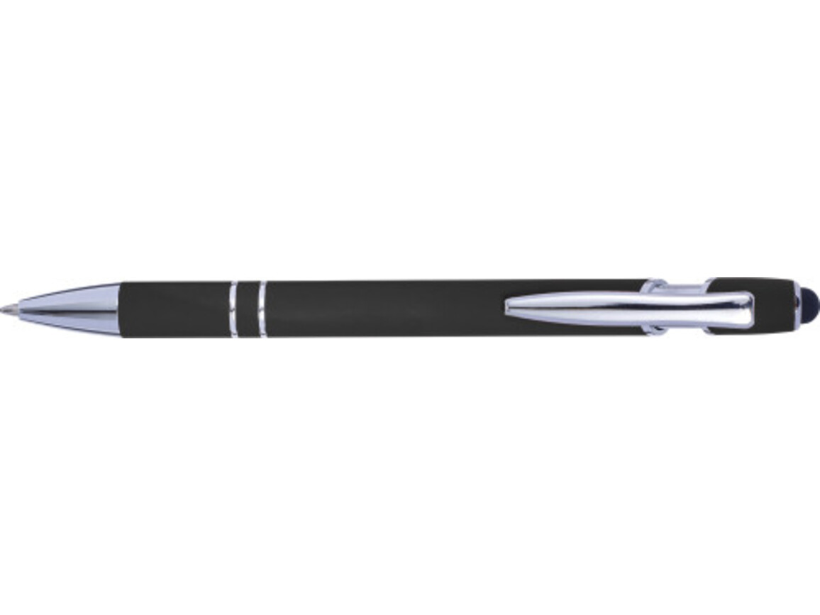 Kugelschreiber mit Touchfunktion Primo – Schwarz bedrucken, Art.-Nr. 001999999_8462