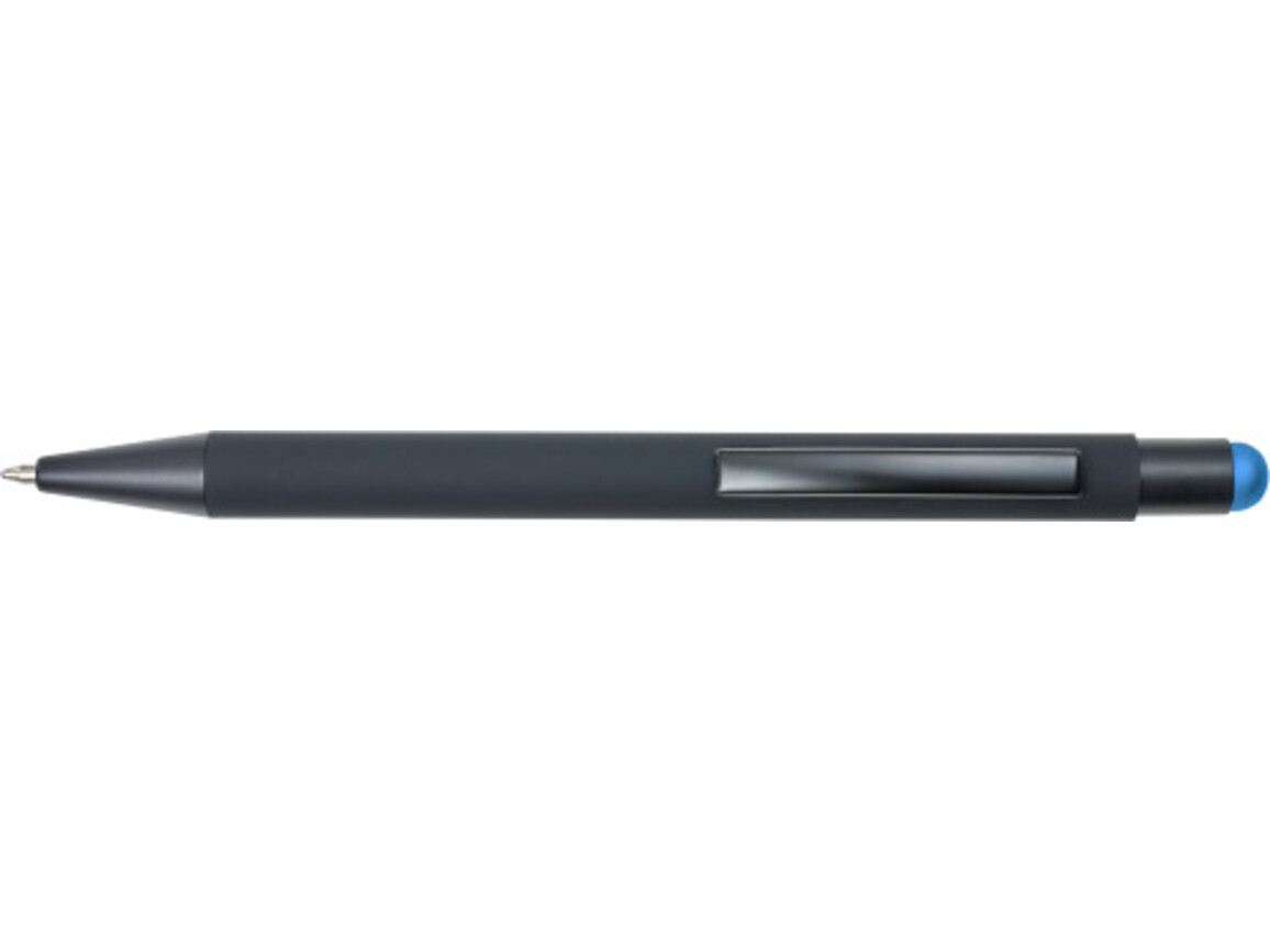 Kugelschreiberaus Aluminium Formentera – Hellblau bedrucken, Art.-Nr. 018999999_8477