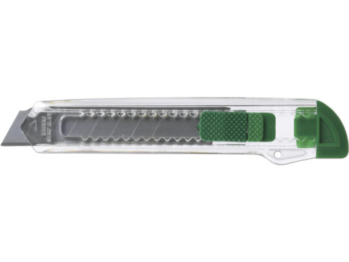 Cutter-Messer 'Caruso' aus Kunststoff – Grün bedrucken, Art.-Nr. 004999999_8540