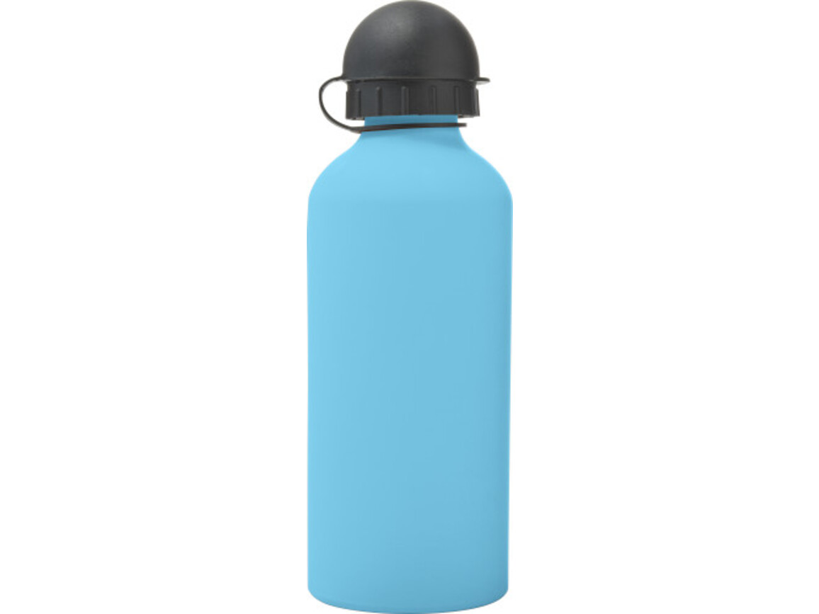 Trinkflasche 'Cap' aus Aluminium (600 ml) – Hellblau bedrucken, Art.-Nr. 018999999_8567