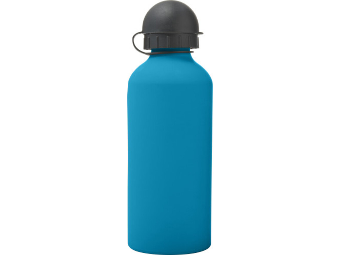 Trinkflasche 'Cap' aus Aluminium (600 ml) – Blau bedrucken, Art.-Nr. 005999999_8567