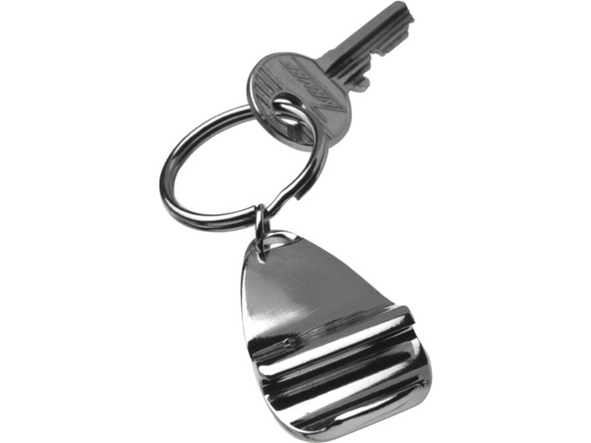 Schlüsselanhänger 'Kalinka' aus Metall – Silber bedrucken, Art.-Nr. 032999999_8659