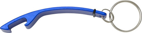 Kapselheber aus Aluminium mit Schlüsselring Amani – Kobaltblau bedrucken, Art.-Nr. 023999999_8799