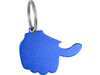 Schlüsselanhänger 'Thumb' mit Kapselheber aus Aluminium – Kobaltblau bedrucken, Art.-Nr. 023999999_8876
