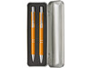 Stifte-Set aus Aluminium Zahir – Orange bedrucken, Art.-Nr. 007999999_9032