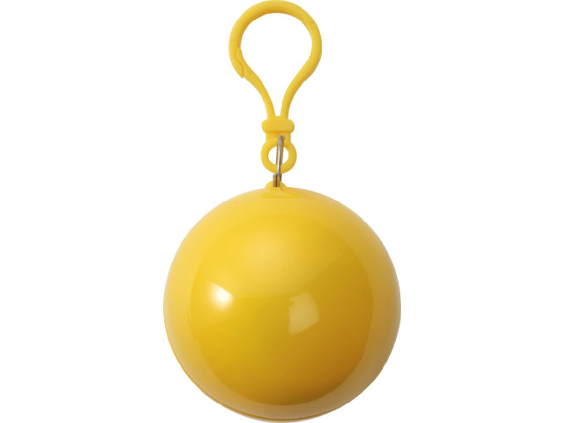 Poncho aus Kunststoff Pippa – Gelb bedrucken, Art.-Nr. 006999999_9137