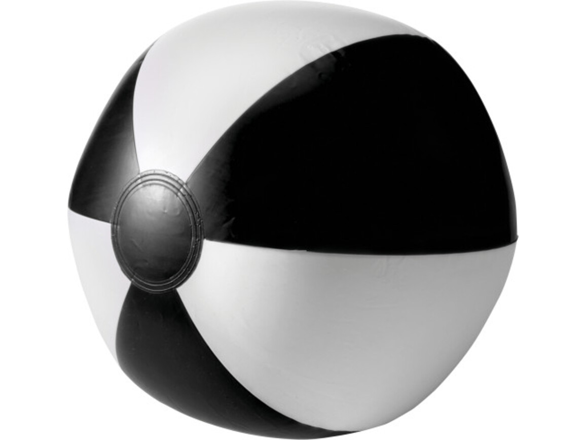 Aufblasbarer Wasserball aus PVC – Schwarz/weiß bedrucken, Art.-Nr. 040999999_9620