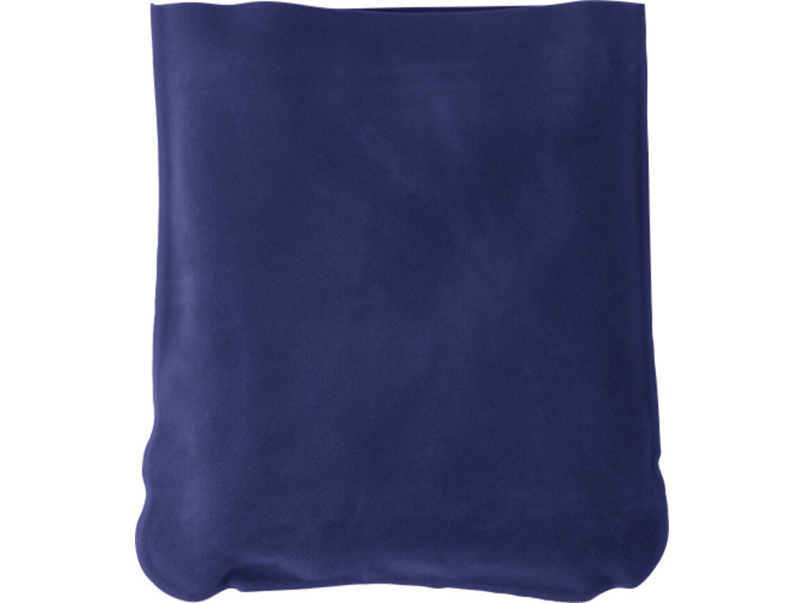 Aufblasbare Nackenstützeinklusive Hülle aus PVC Stanley – Blau bedrucken, Art.-Nr. 005999999_9651