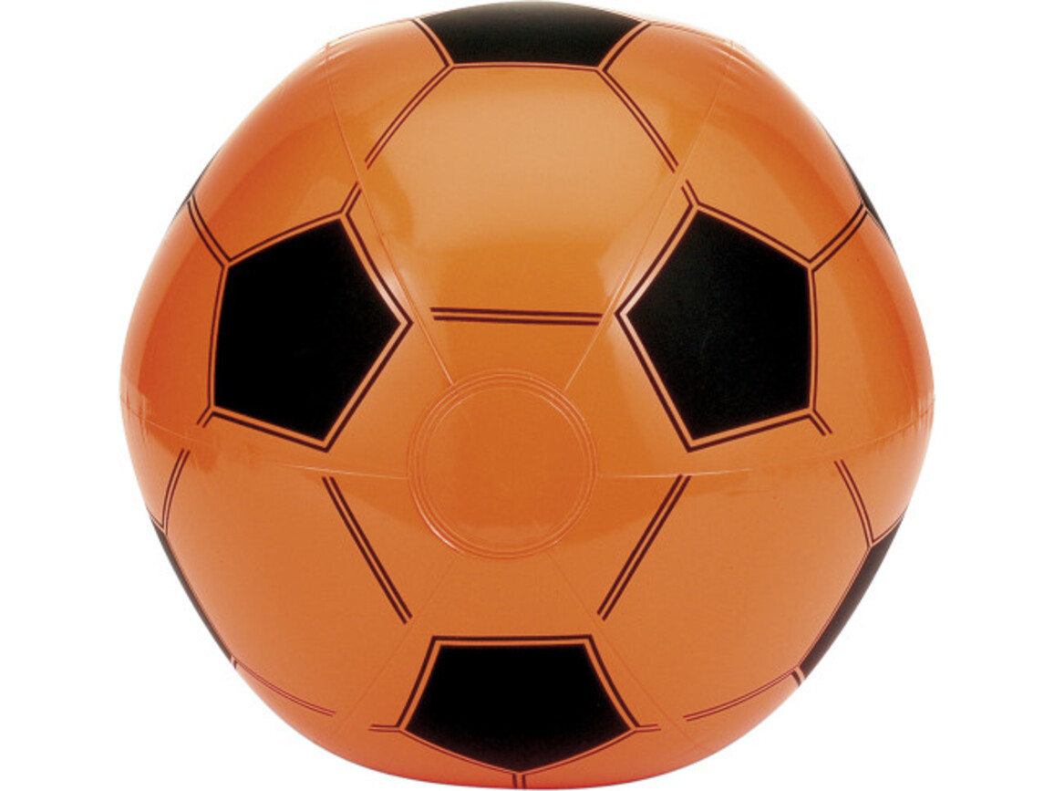 Aufblasbarer Wasserball aus PVC Norman – Orange bedrucken, Art.-Nr. 007999999_9655