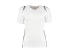 Kustom Kit Women`s Regular Fit Cooltex® Contrast Tee, White/Grey, XL bedrucken, Art.-Nr. 002110555
