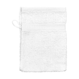 SG ACCESSORIES - TOWELS Rhine Wash Glove COMFORT, White, One Size bedrucken, Art.-Nr. 002640000