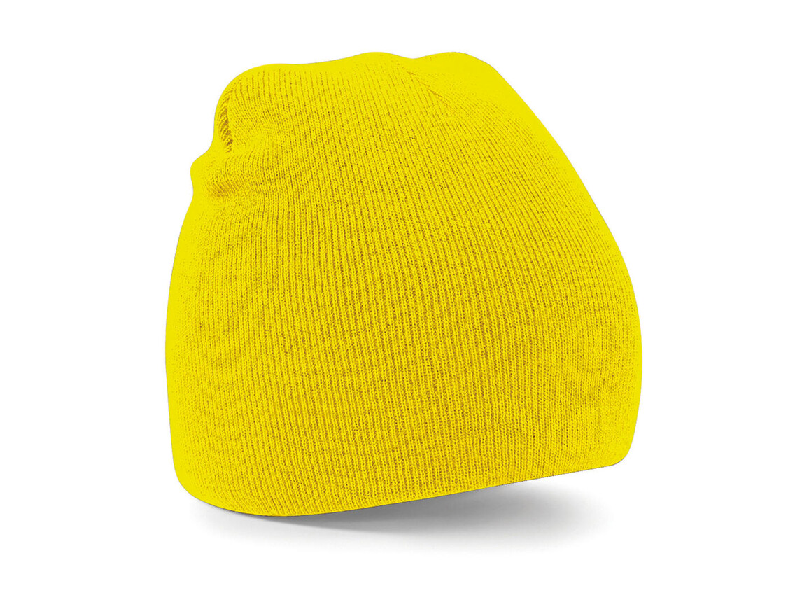 Beechfield Original Pull-On Beanie, Yellow, One Size bedrucken, Art.-Nr. 003696000