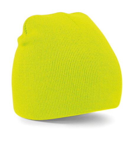 Beechfield Original Pull-On Beanie, Fluorescent Yellow, One Size bedrucken, Art.-Nr. 003696050