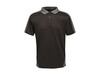 Regatta Contrast Coolweave Polo, Black/Seal Grey, S bedrucken, Art.-Nr. 006171513