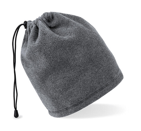 Beechfield Suprafleece™ Snood/ Hat Combo, Charcoal, One Size bedrucken, Art.-Nr. 008691300