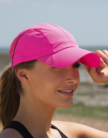Result Caps Spiro Impact Sport Cap, Fluorescent Pink, One Size bedrucken, Art.-Nr. 011344240