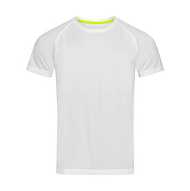 Stedman Active 140 Raglan Men, White, M bedrucken, Art.-Nr. 012050004