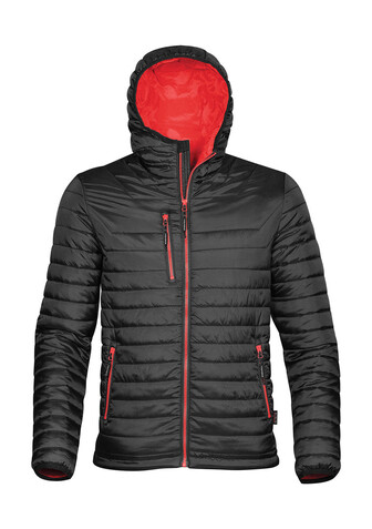 StormTech Gravity Thermal Jacket, Black/True Red, S bedrucken, Art.-Nr. 012181633