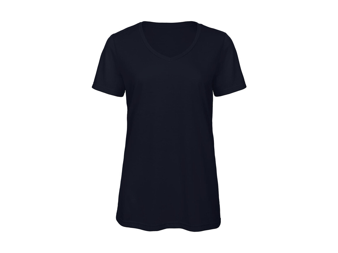 B & C V Triblend/women T-Shirt, Navy, S bedrucken, Art.-Nr. 012422003