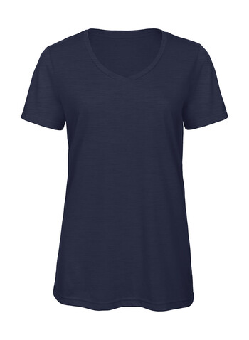 B &amp; C V Triblend/women T-Shirt, Heather Navy, M bedrucken, Art.-Nr. 012422044