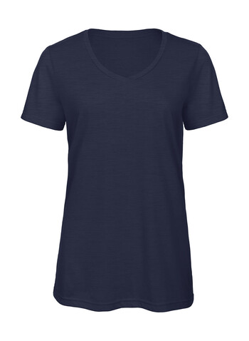 B &amp; C V Triblend/women T-Shirt, Heather Navy, S bedrucken, Art.-Nr. 012422043