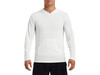 Gildan Performance® Adult Hooded T-Shirt, White, L bedrucken, Art.-Nr. 013090005