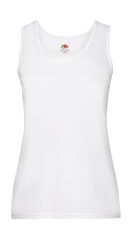 Fruit of the Loom Ladies` Performance Vest, White, M bedrucken, Art.-Nr. 015010004
