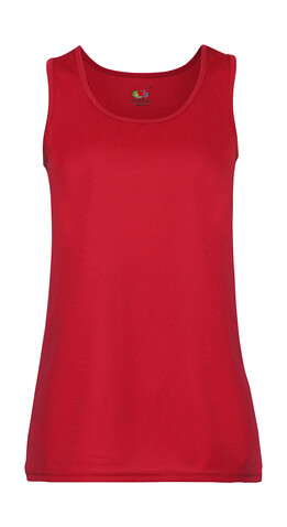 Fruit of the Loom Ladies` Performance Vest, Red, 2XL bedrucken, Art.-Nr. 015014007