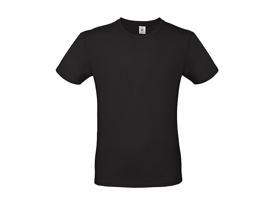 B & C #E150 T-Shirt, Black, 4XL bedrucken, Art.-Nr. 015421017