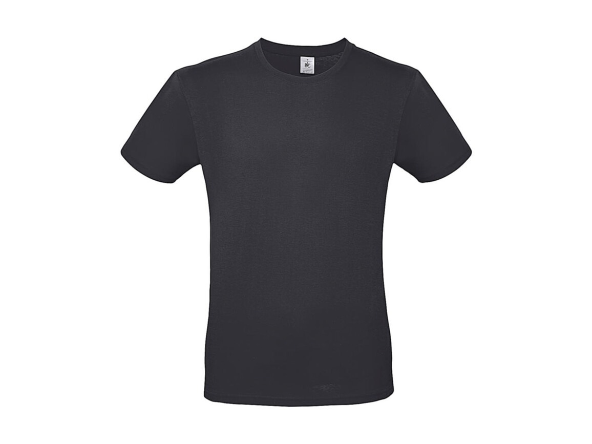 B & C #E150 T-Shirt, Dark Grey, L bedrucken, Art.-Nr. 015421283