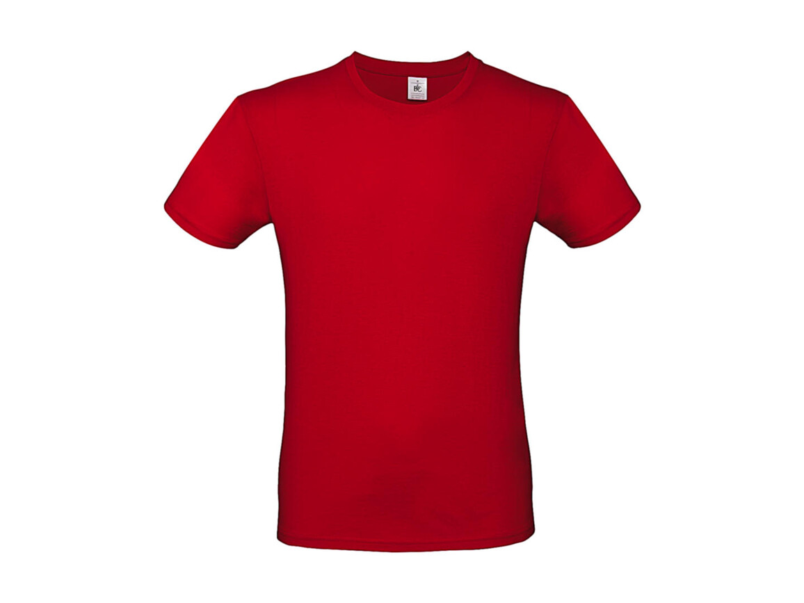 B & C #E150 T-Shirt, Red, XS bedrucken, Art.-Nr. 015424000
