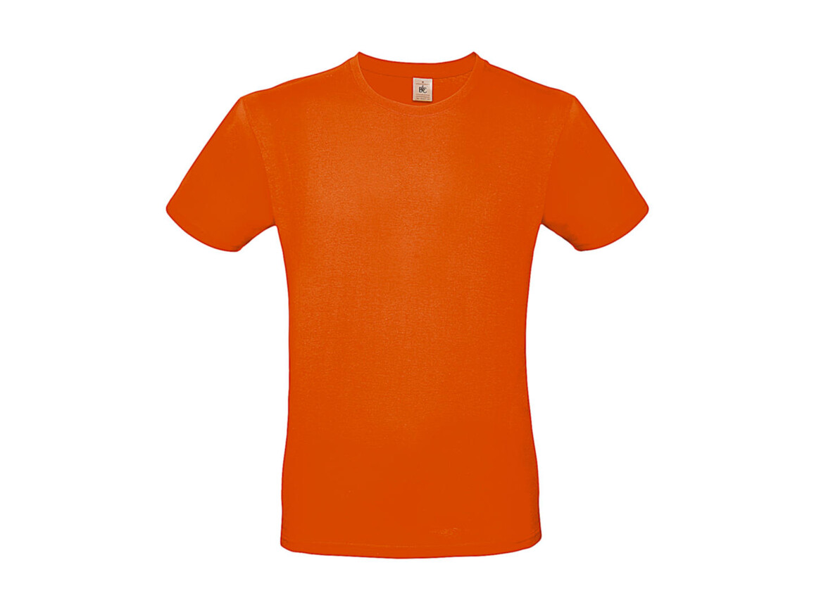 B & C #E150 T-Shirt, Orange, M bedrucken, Art.-Nr. 015424102