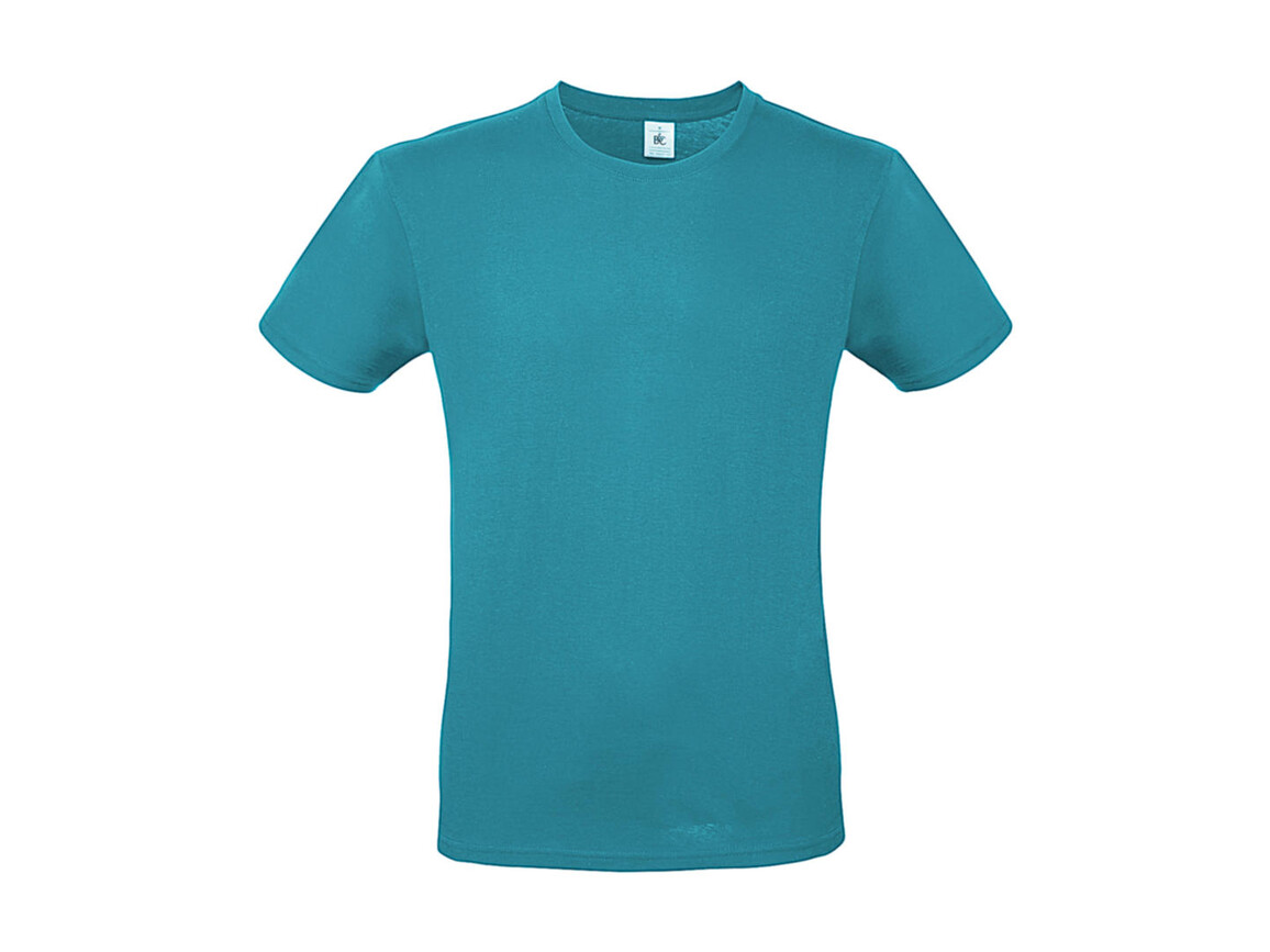 B & C #E150 T-Shirt, Real Turquoise, 2XL bedrucken, Art.-Nr. 015425335