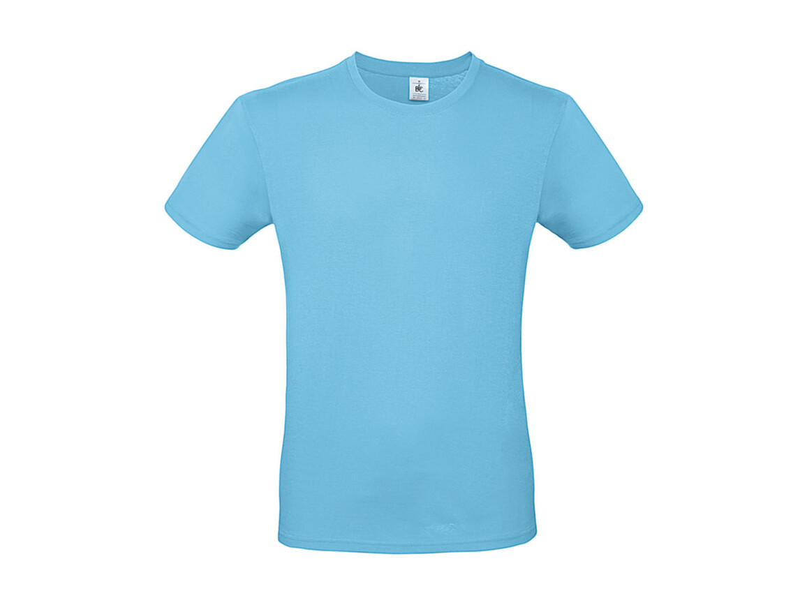 B & C #E150 T-Shirt, Turquoise, M bedrucken, Art.-Nr. 015425432