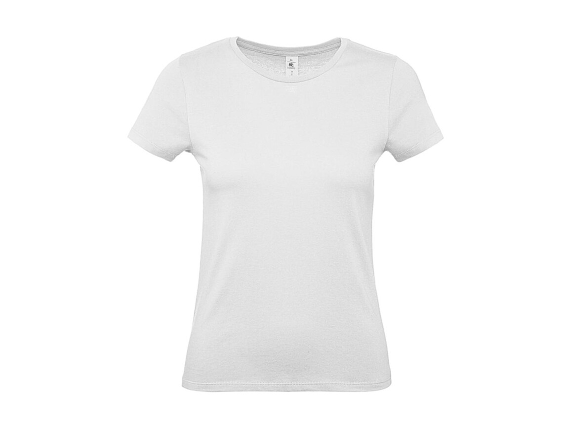 B & C #E150 /women T-Shirt, White, XS bedrucken, Art.-Nr. 016420002