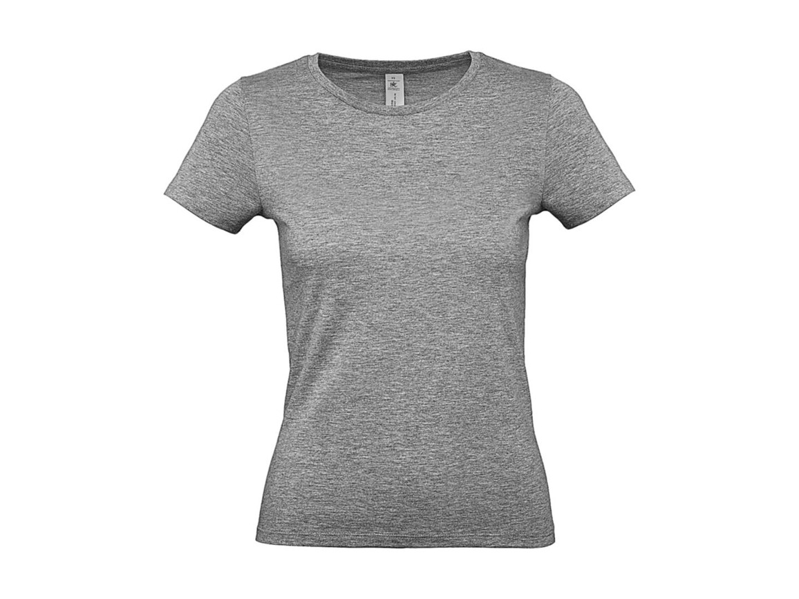 B & C #E150 /women T-Shirt, Sport Grey, M bedrucken, Art.-Nr. 016421254