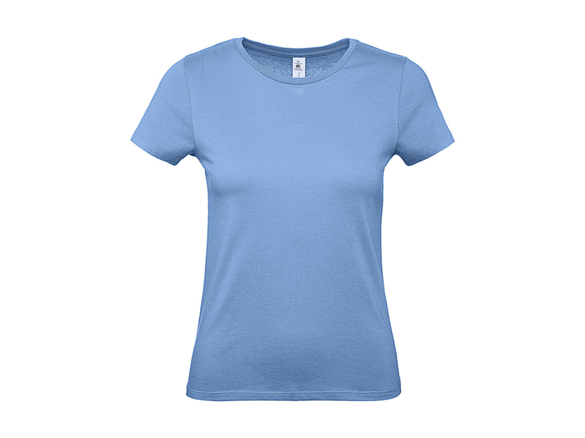 B & C #E150 /women T-Shirt, Sky Blue, 2XL bedrucken, Art.-Nr. 016423207