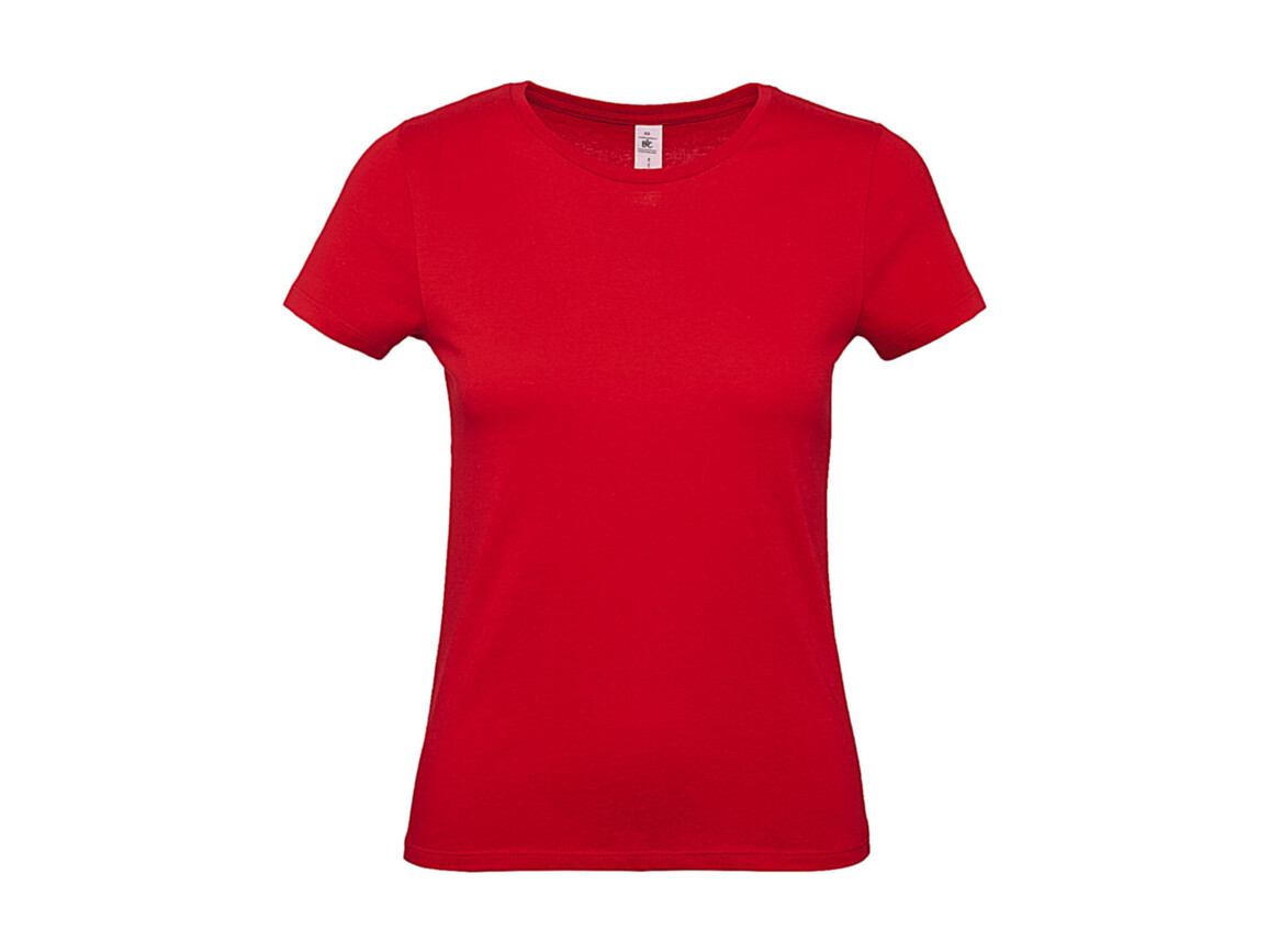 B & C #E150 /women T-Shirt, Red, L bedrucken, Art.-Nr. 016424005