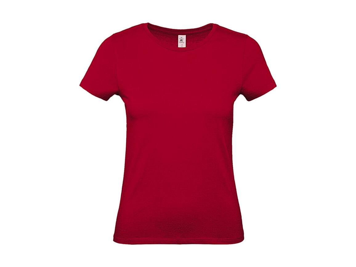 B & C #E150 /women T-Shirt, Deep Red, L bedrucken, Art.-Nr. 016424065