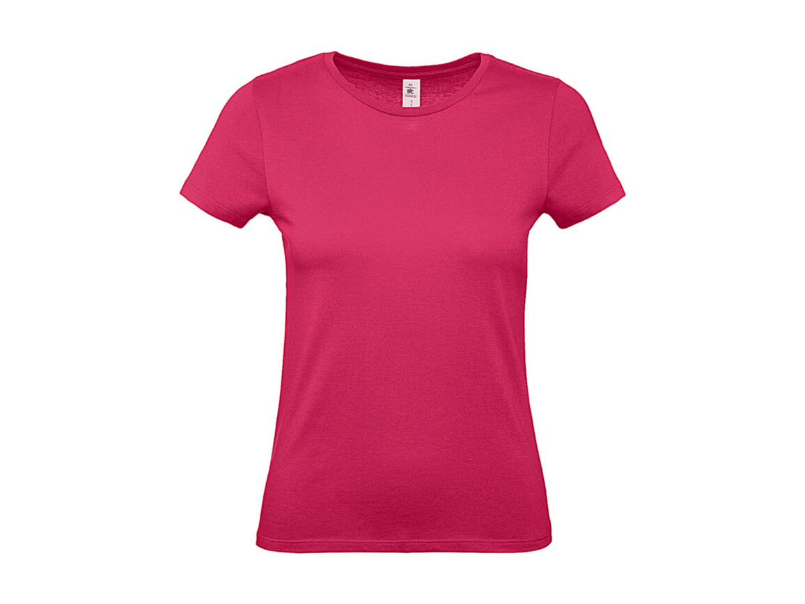 B & C #E150 /women T-Shirt, Fuchsia, M bedrucken, Art.-Nr. 016424184