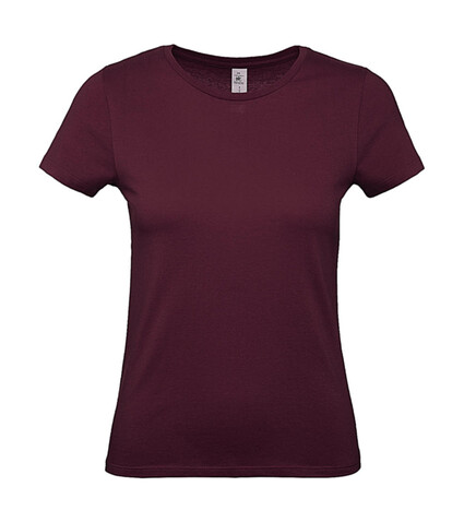 B &amp; C #E150 /women T-Shirt, Burgundy, M bedrucken, Art.-Nr. 016424484