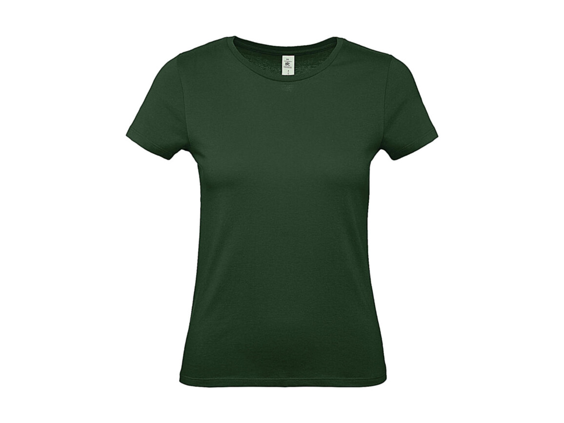 B & C #E150 /women T-Shirt, Bottle Green, M bedrucken, Art.-Nr. 016425404